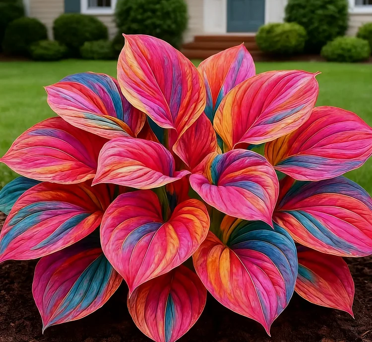 Glow-in-the-Dark Garden Magic: Rare Dark Blue Flame Hostas Seeds