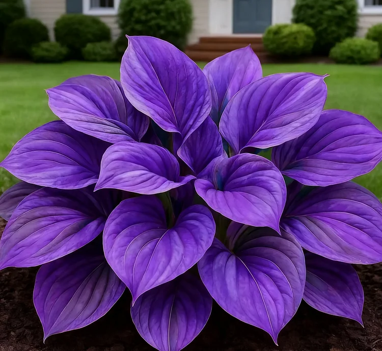 Glow-in-the-Dark Garden Magic: Rare Dark Blue Flame Hostas Seeds