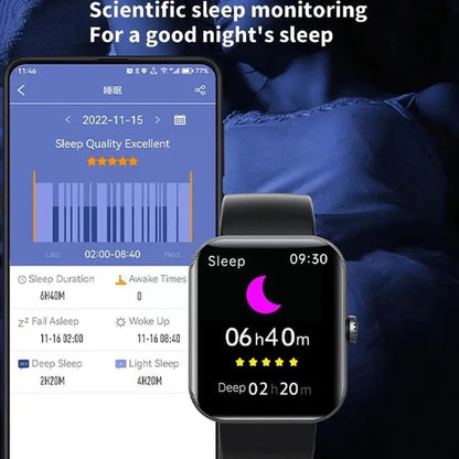 Fall Detection and Painless Blood ALL DAY Real-Time Monitoring Smart Health Watch