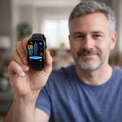 Fall Detection and Painless Blood ALL DAY Real-Time Monitoring Smart Health Watch
