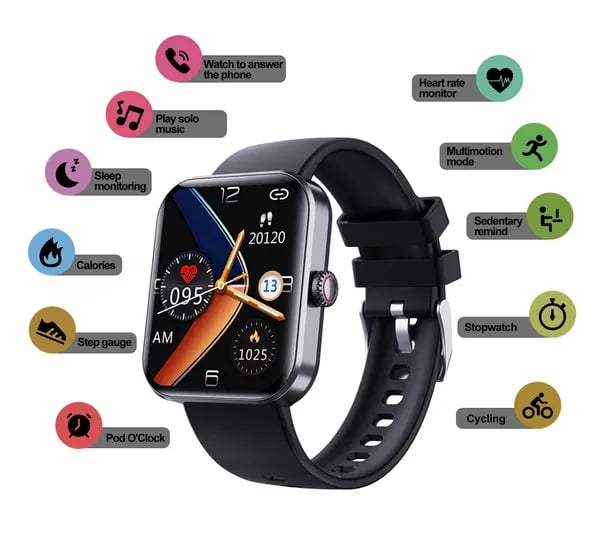 Fall Detection and Painless Blood ALL DAY Real-Time Monitoring Smart Health Watch