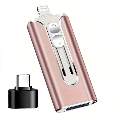 32GB~2TB Micro USB + 8 Pin + USB 3.0 3 in 1 Mobile Phone Computer U-Disk