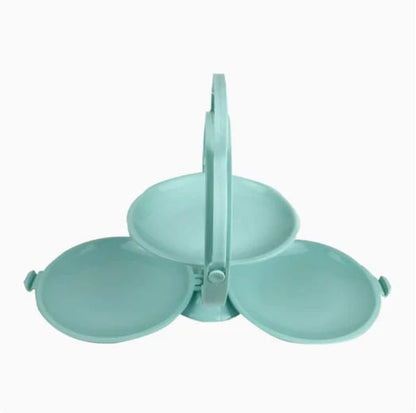 Foldable Mirror Shape Dried Fruit Tray