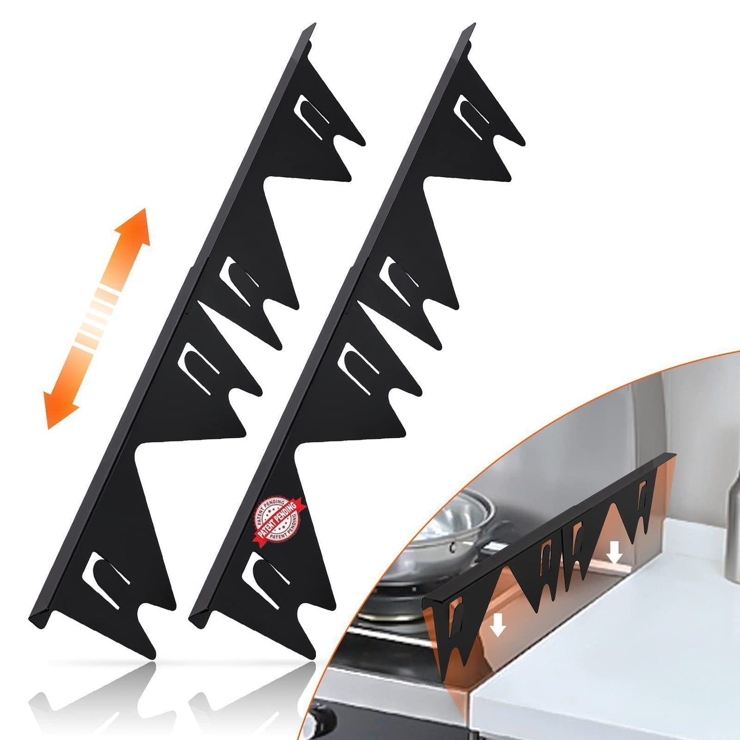Retractable Stainless Steel Stove Gap Covers