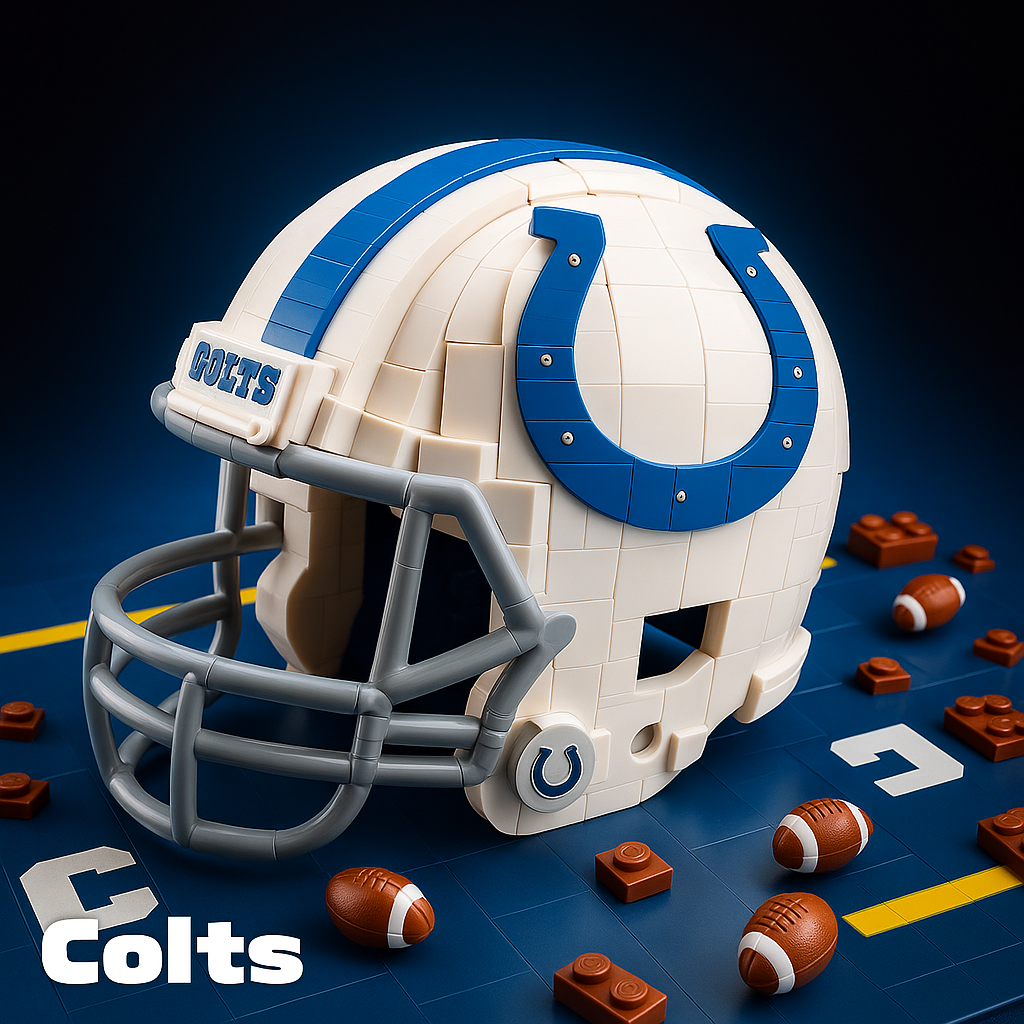 Football Team Building Block Helmet