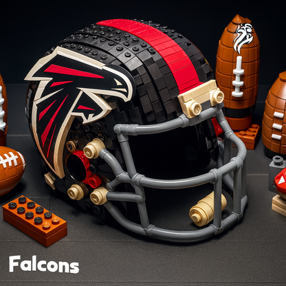Football Team Building Block Helmet
