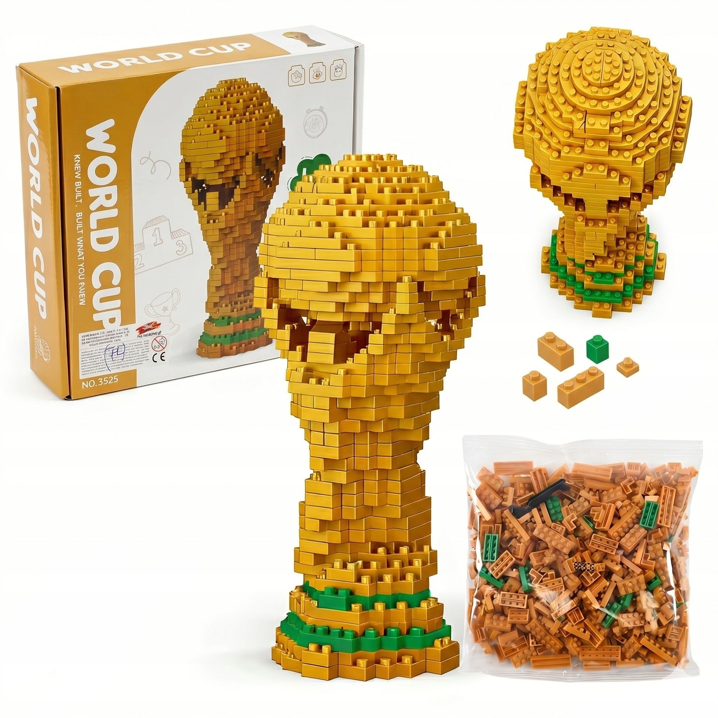 DIY World Cup Trophy Building Block Set