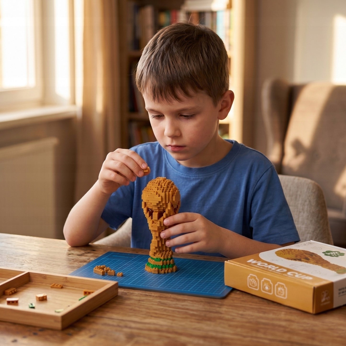 DIY World Cup Trophy Building Block Set